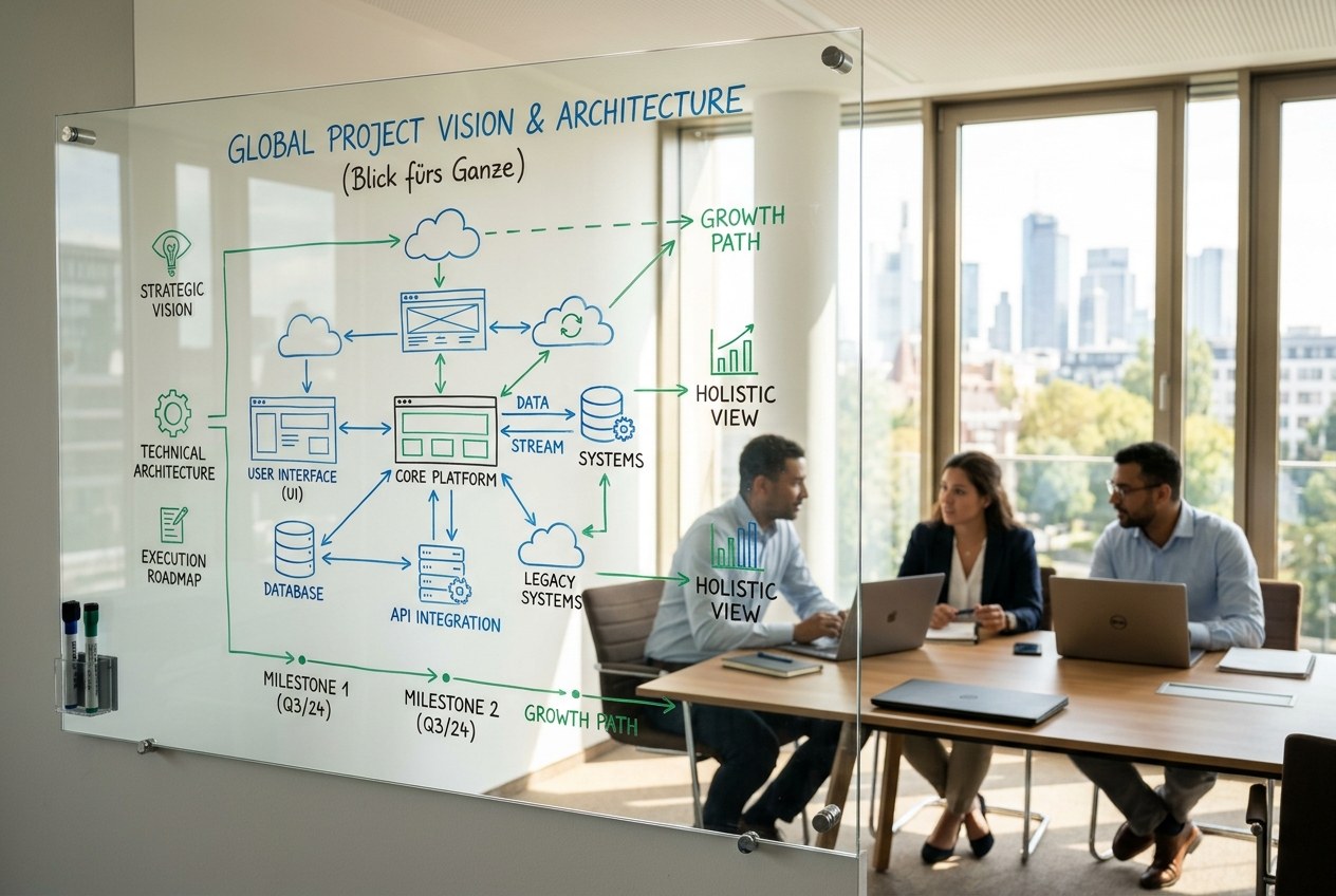 Projekterfahrung, Systemarchitektur und Blick fürs Ganze